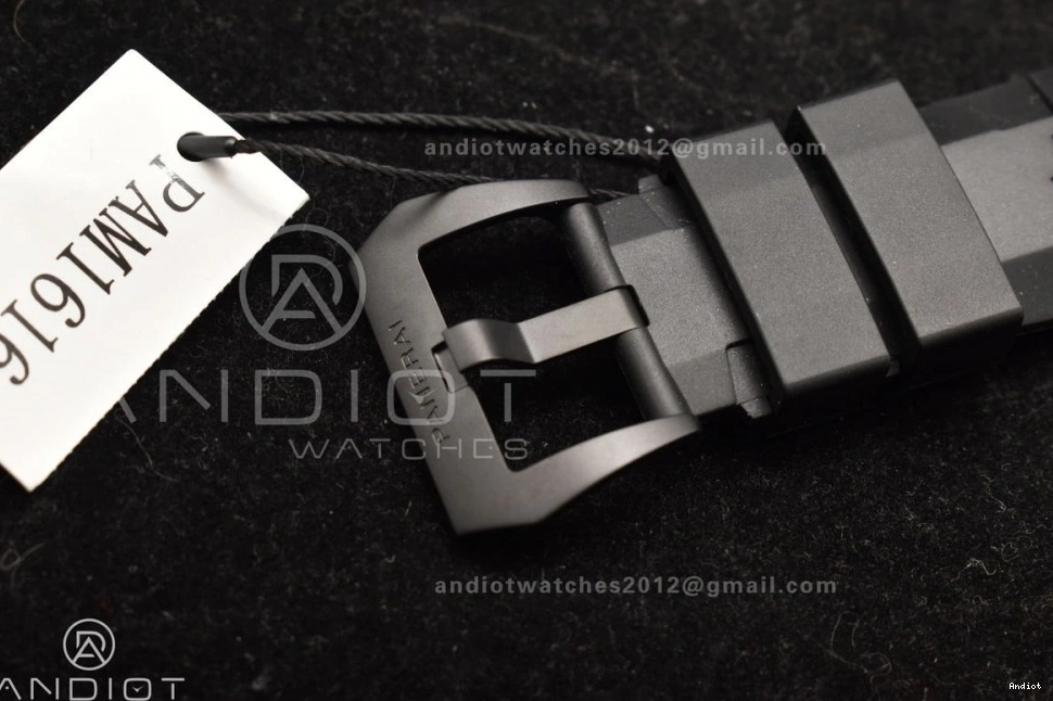 Clone VSF on Markers Blue 47mm Strap PAM1616 Carbotech Best Dial P.9010 Rubber Edition Black 0515